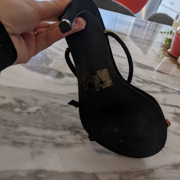 Steve Madden Festive Multi Rainbow Strappy Heels - Picture 6 of 11